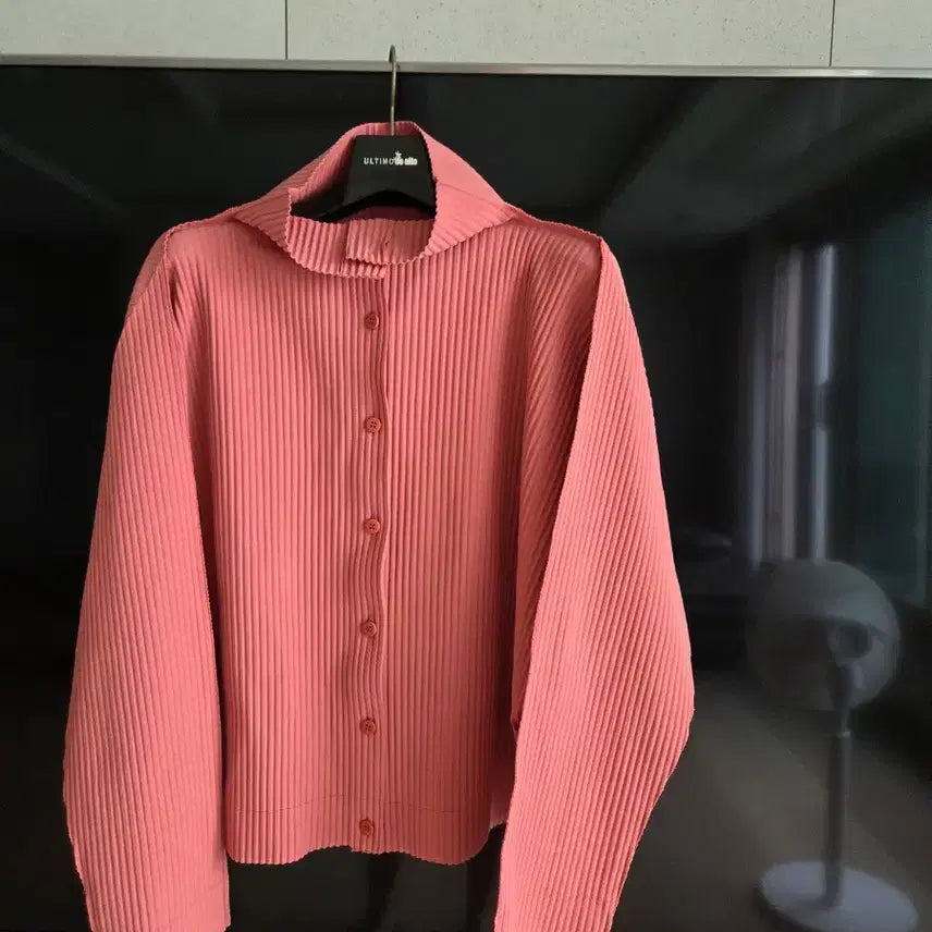 [BUNJANG] Issey Miyake Pleats Please Cardigan Peach Pink / 이세이미야케미 가디건 플리츠플리즈
