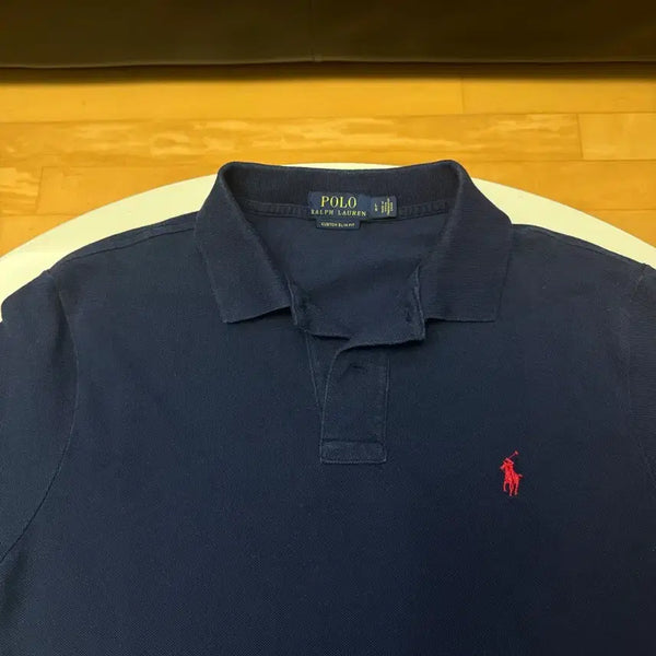 [BUNJANG] Polo Ralph Lauren Navy Polo Shirt L / 폴로 랄프로렌 네이비 카라티 L