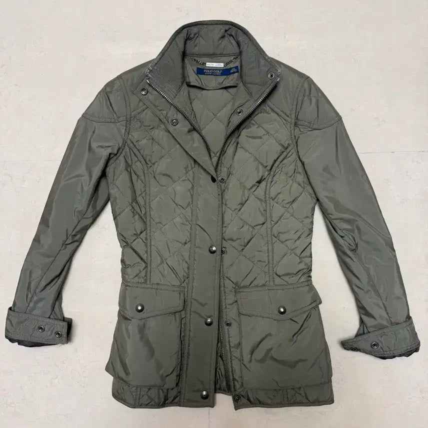 [BUNJANG] Polo Golf Ralph Lauren Quilted Jacket Khaki Olive XXS / 폴로 골프 랄프로렌(Polo Golf Ralph Lauren) 퀄팅 자켓