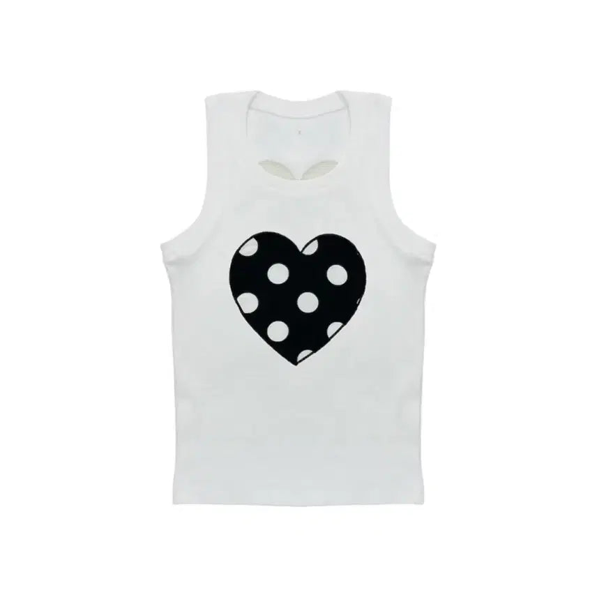 [BUNJANG] Soy Rubber Sleeveless Top White / 소이 러버 슬리브리스 화이트