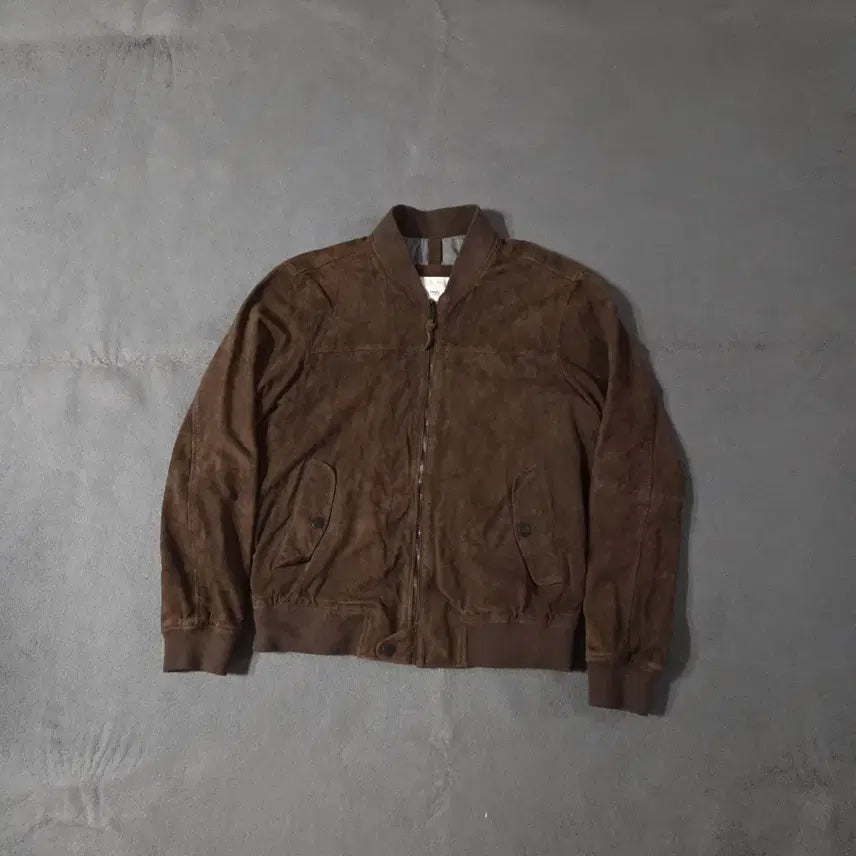 [BUNJANG] MNG Suede Leather Jacket L / MNG 망고 고트 스웨이드 레더 자켓 L