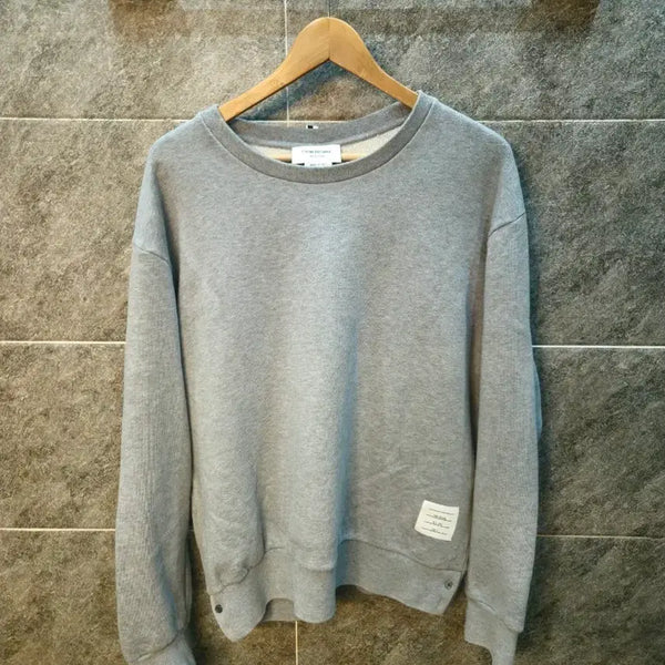 [BUNJANG] Thom Browne Back Tricolor Sweatshirt Grey / 톰브라운 백삼선 그레이 맨투맨