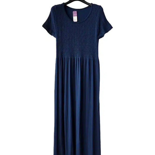 [BUNJANG] Navy Slim Long Dress / S/네이비 슬림 롱원피스/새제품