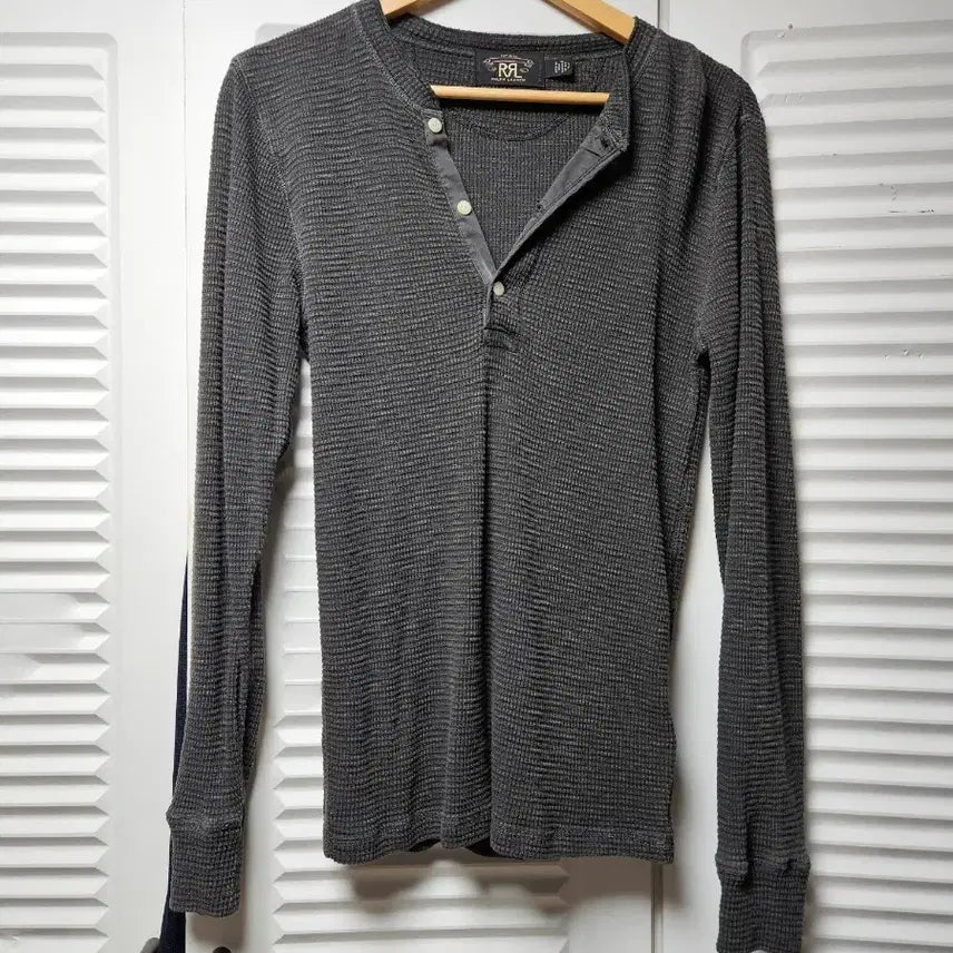 [BUNJANG] RRL Waffle Knit Henley S / RRL 더블알엘 와플 니트 헨리넥 S 판매합니다.