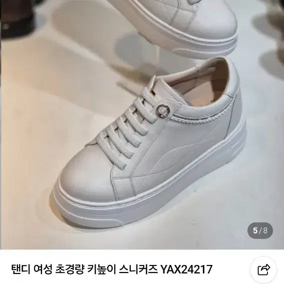 [BUNJANG] TANDY Women's 6cm Height-Increasing Sneakers (245) / 탠디 여성 키높이 스니커즈 245