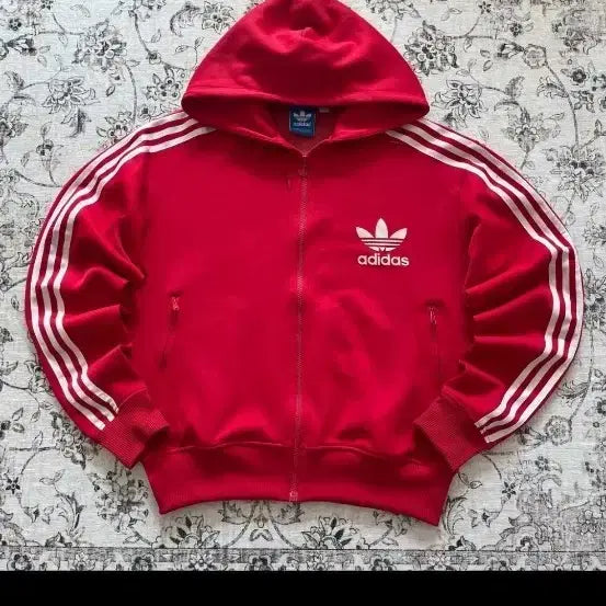 [BUNJANG] Adidas Vintage Hooded Pullover / 아디다스 빈티지 후드플락