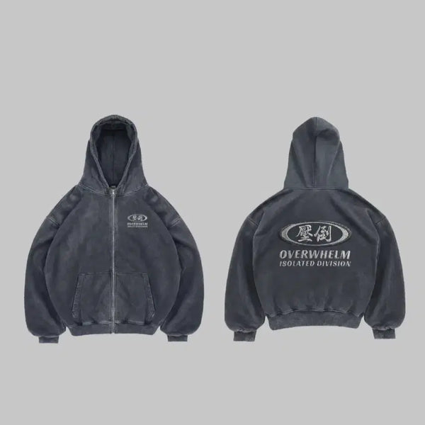 [BUNJANG] APDO Pigment Washing Hooded Zip-up (Sealed) / 압도 피그먼트 워싱 후드집업 미개봉 새상품