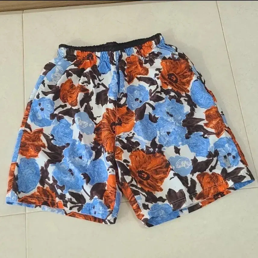 [BUNJANG] Elle Men's Floral Pattern Swim Trunks Shorts Size 95 / 엘르 남성 수영복 비치바지 플라워 패턴 95사이즈