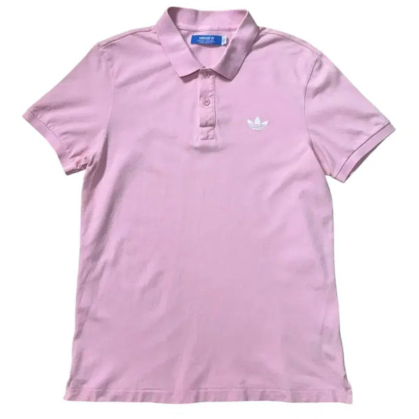 [BUNJANG] Adidas Pink Trefoil Logo Polo Shirt / 아디다스 핑크 폴로셔츠