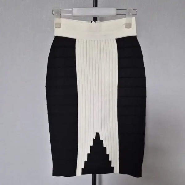 [BUNJANG] Balmain Stretch Skirt Size 64 / 발망 64호 스판 치마 스커트 W-치마-339