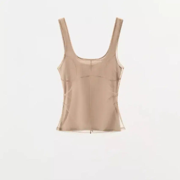 [BUNJANG] ZARA Tulle Stitch Top / 당일배송)자라 튤 스티치 탑