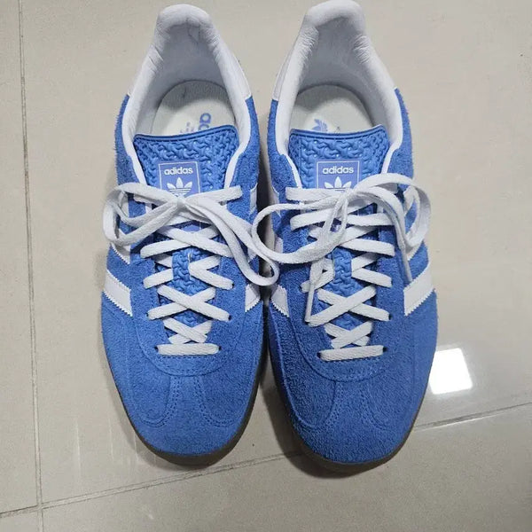 [BUNJANG] Adidas Gazelle Indoor Blue Size 250 / (1회 착용)아디다스 가젤 인도어 블루  250사이즈 팝니다.