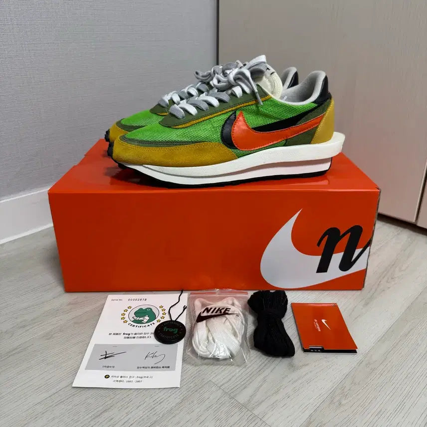 [BUNJANG] Nike x Sacai LDWaffle Green Multi / 나이키 x 사카이 LD와플 그린 멀티 275 판매합니다.