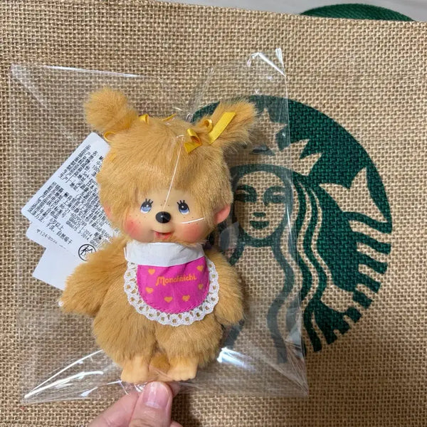 [BUNJANG] Hong Kong Monchhichi Gold Brown Keychain (Limited Edition) / 해외한정 홍콩몬치치 골드브라운 키링