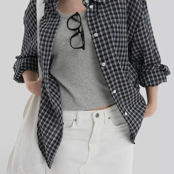 [BUNJANG] LOW CLASSIC Autumn Check Shirt / 어텀 체크 셔츠   로우클래식