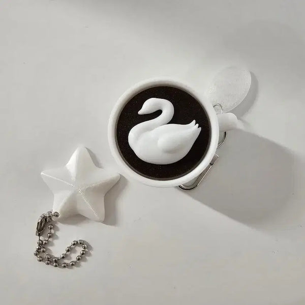 [BUNJANG] Softdot Clicker Coffee Star Keychain Bundle Set / 일괄)소프트닷 클릭커 클리커 커피 별 키링