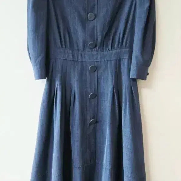 [BUNJANG] LINE EDITION Navy One-Piece Dress Size 55 / 실착1회.라인어디션  원피스 네이비 색상 55사이즈