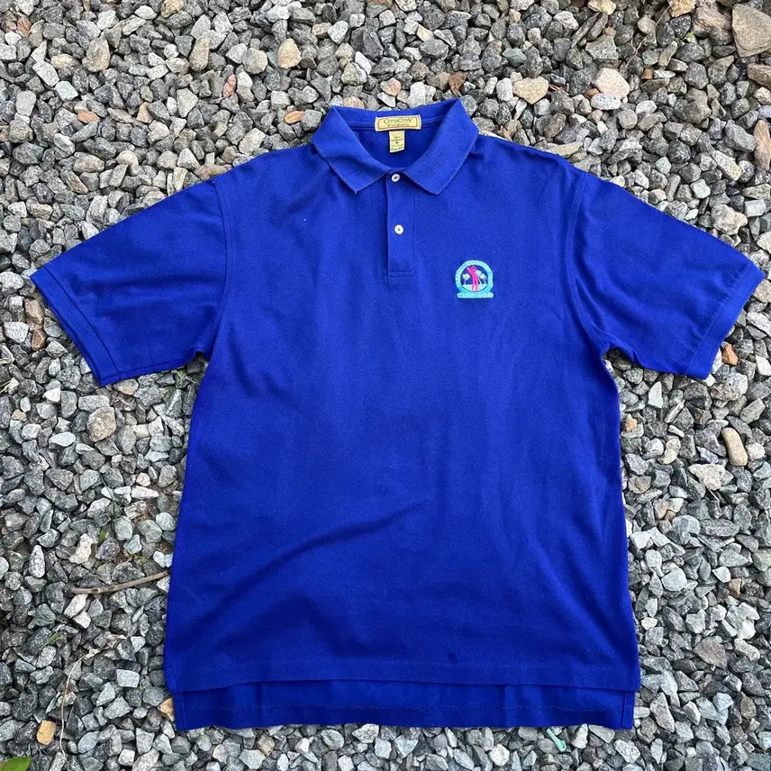 [BUNJANG] 90s CrossCreek USA Vintage Polo Shirt Cotton Lisle / 90s CrossCreek (USA) 빈티지 폴로셔츠 (실측확인)