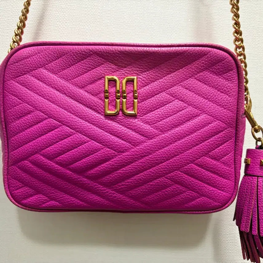 [BUNJANG] Daks Quilting Crossbody Bag Pink / 닥스 퀼팅 크로스백 핑크