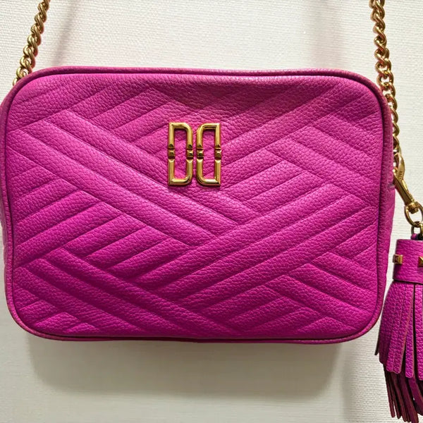 [BUNJANG] Daks Quilting Crossbody Bag Pink / 닥스 퀼팅 크로스백 핑크