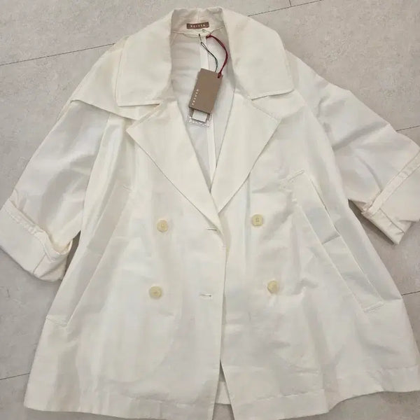 [BUNJANG] Nehera White Trench Jacket Oversized Fit / [새상품] 네헤라 트렌치 자켓 80% 할인