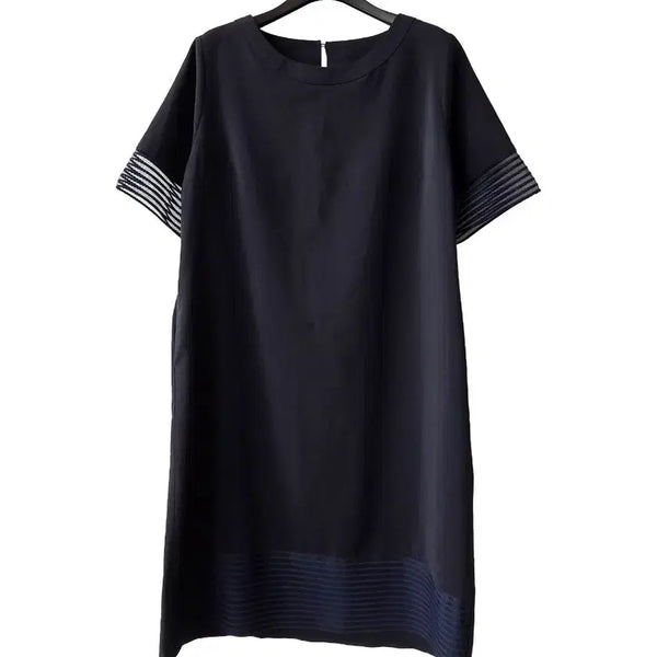 [BUNJANG] Navy A-Line Boxy Dress / L/네이비 일자박시원피스