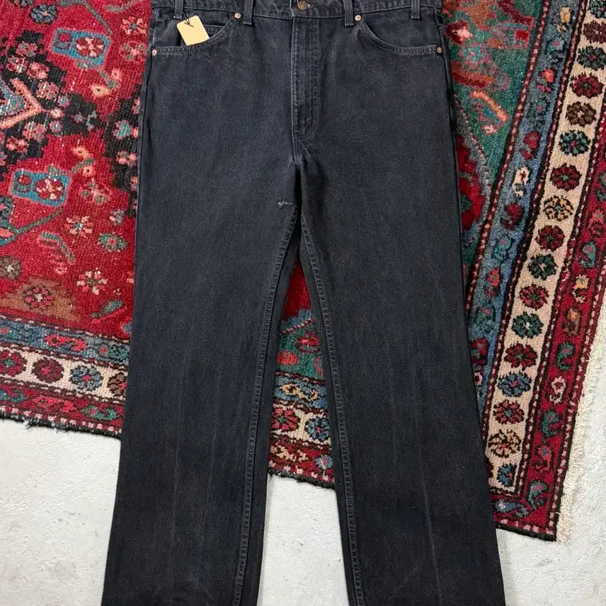 [BUNJANG] Levi's 517 Black Boot Cut Jeans (90s USA) / [40] 90s USA 빈티지 리바이스 517 블랙 흑청 리바이스 부츠컷