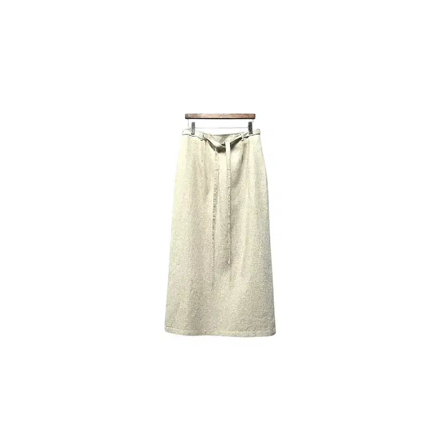 [BUNJANG] O.K.FARMS INC Linen Wide Wrap Skirt / O.K.FARMS INC  수입  린넨 광폭 랩 스커트