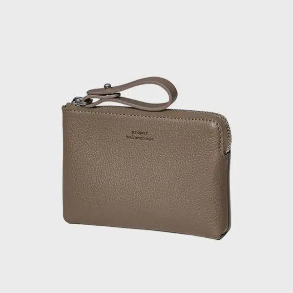 [BUNJANG] Proper Belongings Zipper Wallet (Mud Beige) / 프로퍼 빌롱잉즈 proper zipper wallet(mud beige)