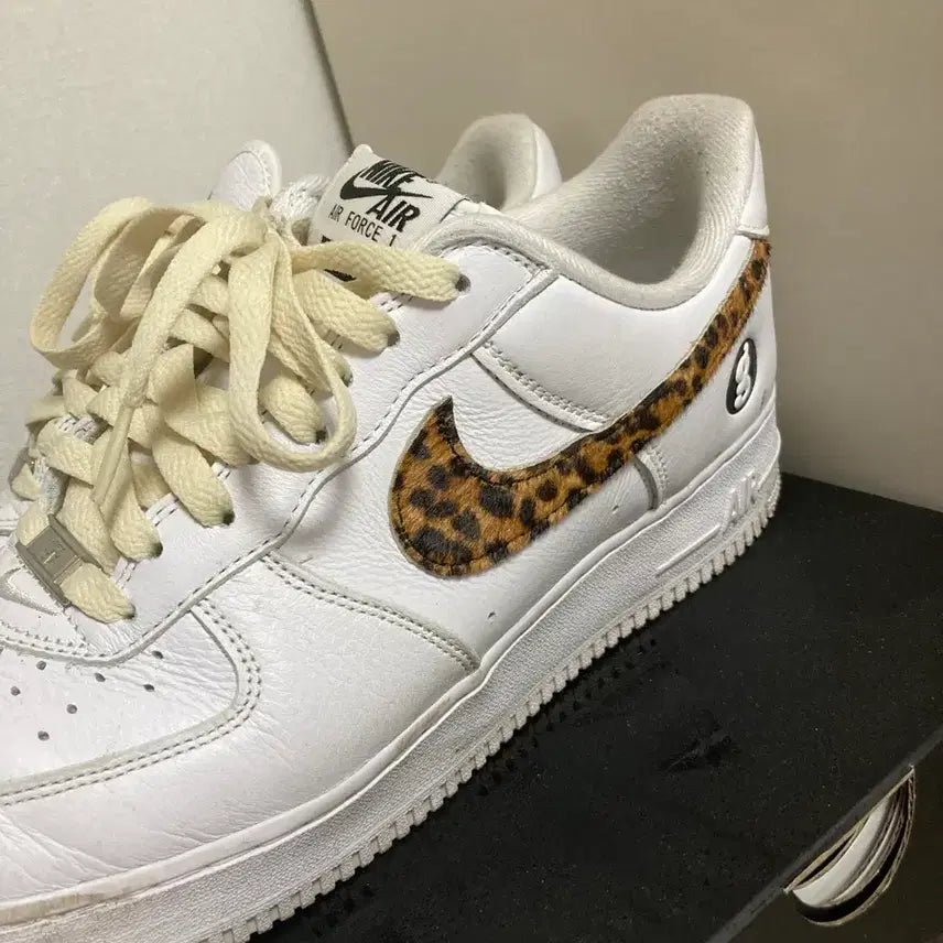 [BUNJANG] Nike Air Force 1 Supreme Good Enough White Leopard Swoosh / 나이키 에어포스 1 슈프림 굿이너프