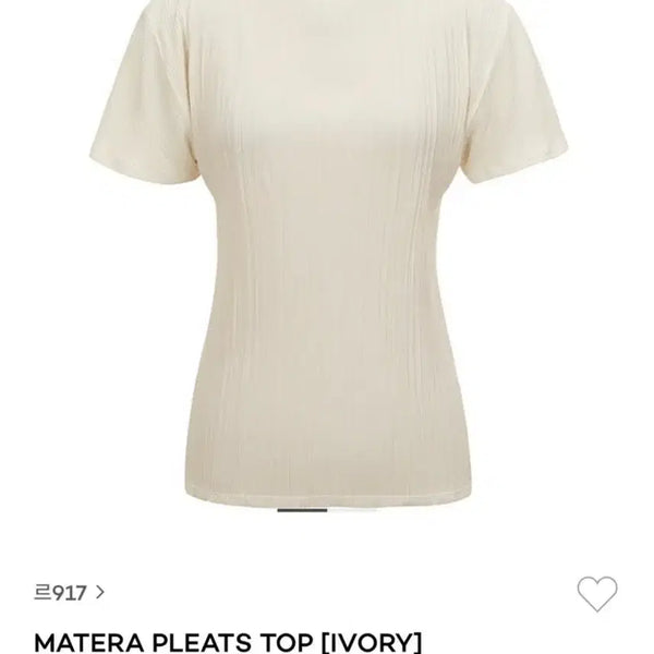 [BUNJANG] Le917 Matera Pleats Top Ivory / 르917 마테라 플리츠 탑 아이보리