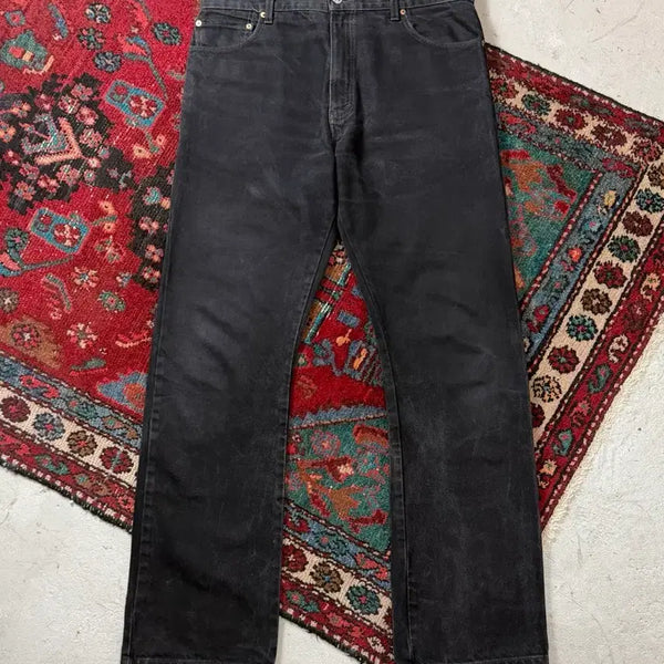 [BUNJANG] 00s Levi's 517 Black Bootcut Denim Jeans (36x34) / [36] 00's 빈티지 리바이스 517 블랙 흑청 리바이스 부츠컷