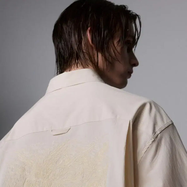 [BUNJANG] Songzio Pure Rebel Embroidered Shirt / [52] 송지오 pure rebel 엠브로이드 셔츠
