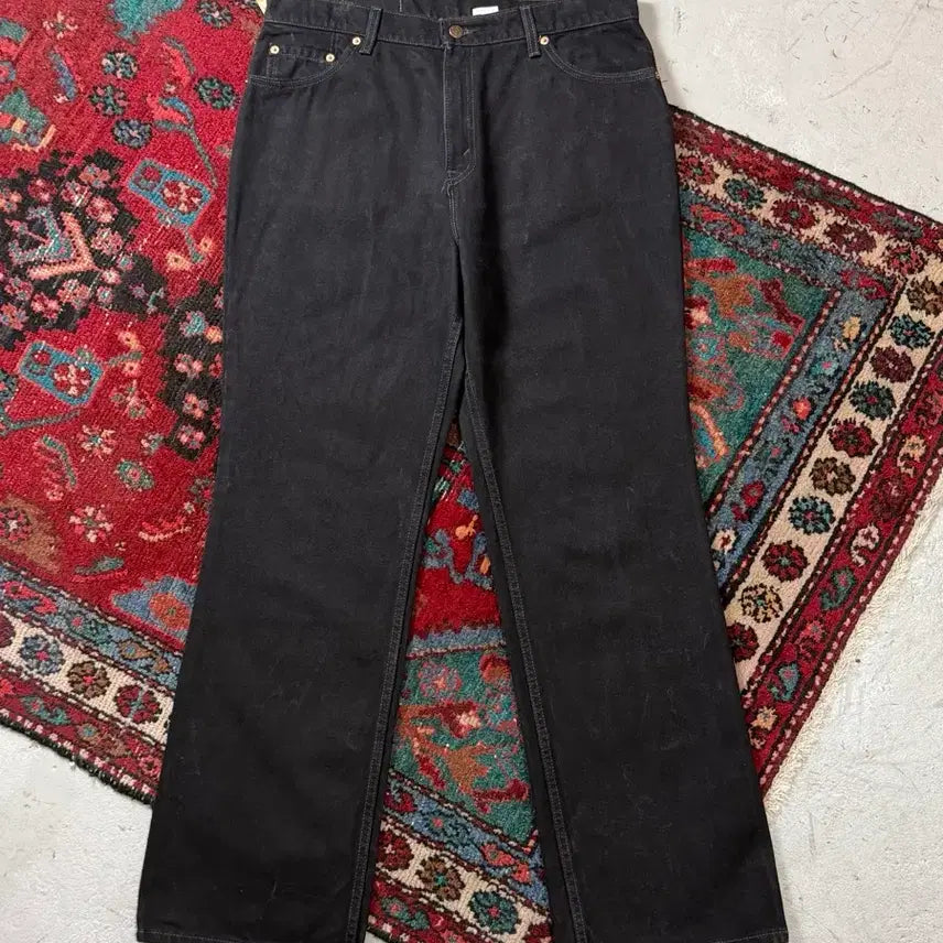 [BUNJANG] Levi's 517 Black Boot Cut Jeans (1990s) / [36] 90s 빈티지 리바이스 517 블랙 흑청 리바이스 부츠컷