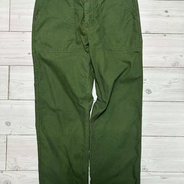 [BUNJANG] Uniqlo Fatigue Pants M Khaki / 유니클로 퍼티그 간절기 팬츠 m