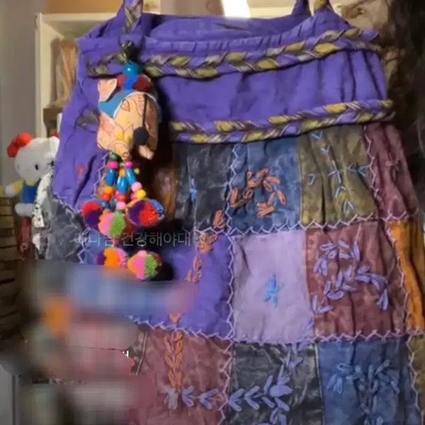 [BUNJANG] Jigune Vintage Patchwork Shoulder Bag / 지구네빈티지 지구샵 히피 패치워크 숄더백
