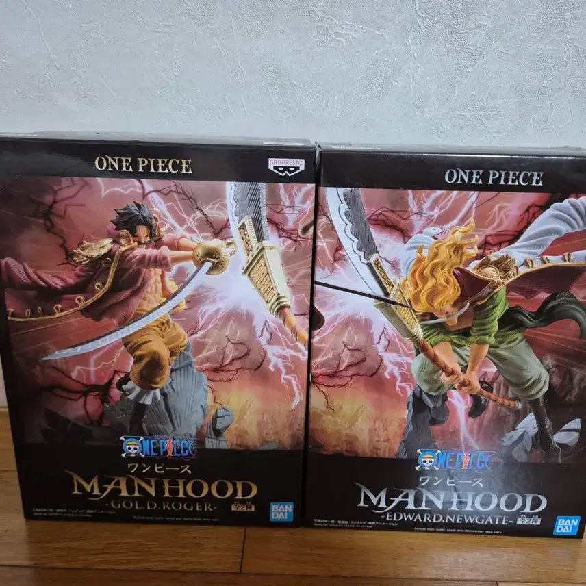 [BUNJANG] Banpresto One Piece Mann Hood Gol D. Roger & Whitebeard Figure Set (Sealed) / 반프레스토 원피스 맨후드 골D 로저 흰수염 피규어(미개봉)