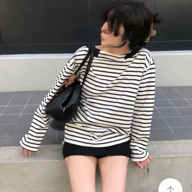 [BUNJANG] Maybe Baby Dear List Stripe T-Shirt / (새상품) 메이비베이비 디어리스트 스트라이프 티셔츠