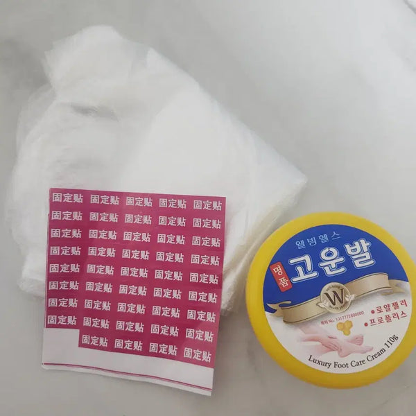[BUNJANG] Gounbal Foot Cream & Moisturizing Foot Cover Set / 고운발크림+발보습비닐
