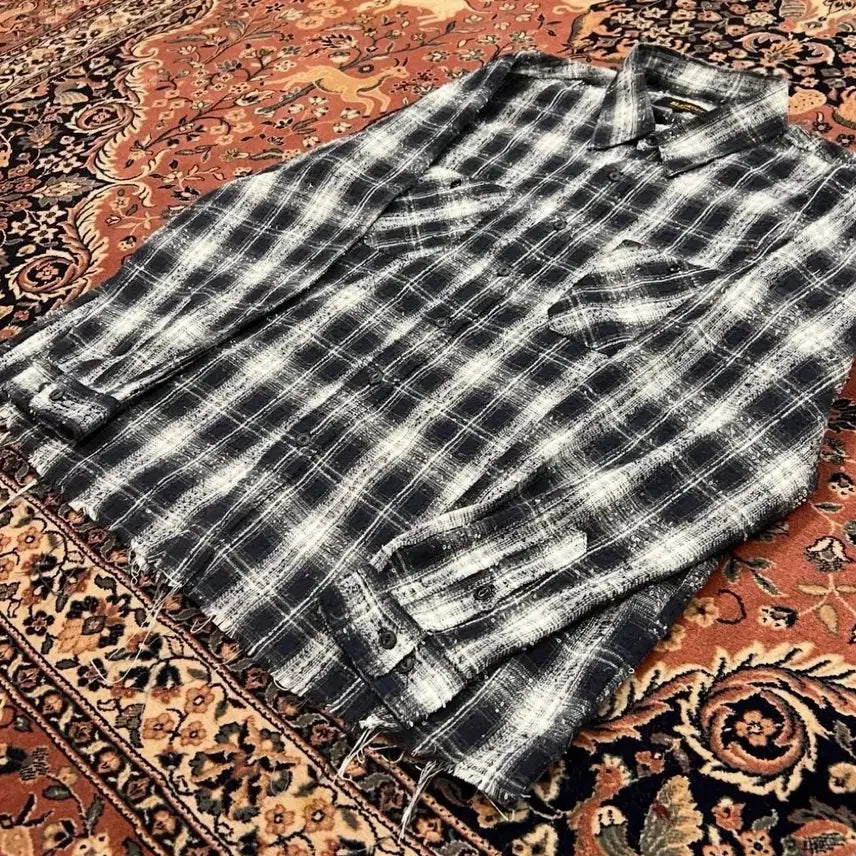 [BUNJANG] Blackout Dimebag Cut Shirt XL / 블랙아웃 다임백 컷 셔츠 보로 XL