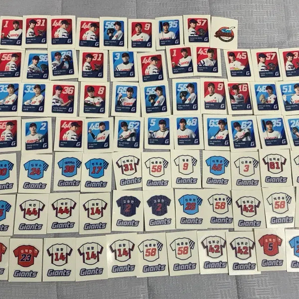 [BUNJANG] KBO Baseball Player Tteokbokki Stickers / kbo 야구선수 띠부실(롯데, LG,SSG,KT,두산, 키움,NC,국대)