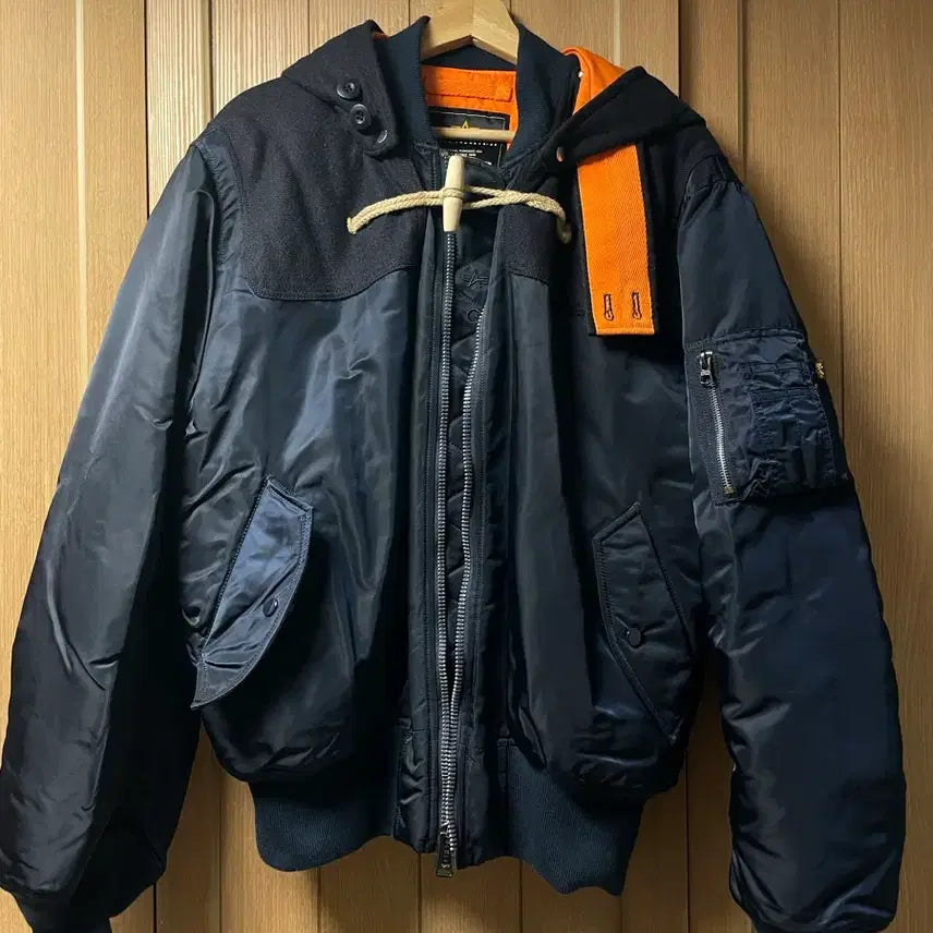 [BUNJANG] Alpha Industries x Gloverall MA-1 Replica Jacket Size L / 알파 x 글로버올 MA-1 레플리카 블루 L 사이즈