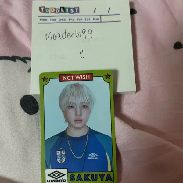 [BUNJANG] NCT WISH Umbro Pop-Up Photocard Sakuya / NCT WISH 엔시티 위시 엄브로 팝업 포토카드 사쿠야