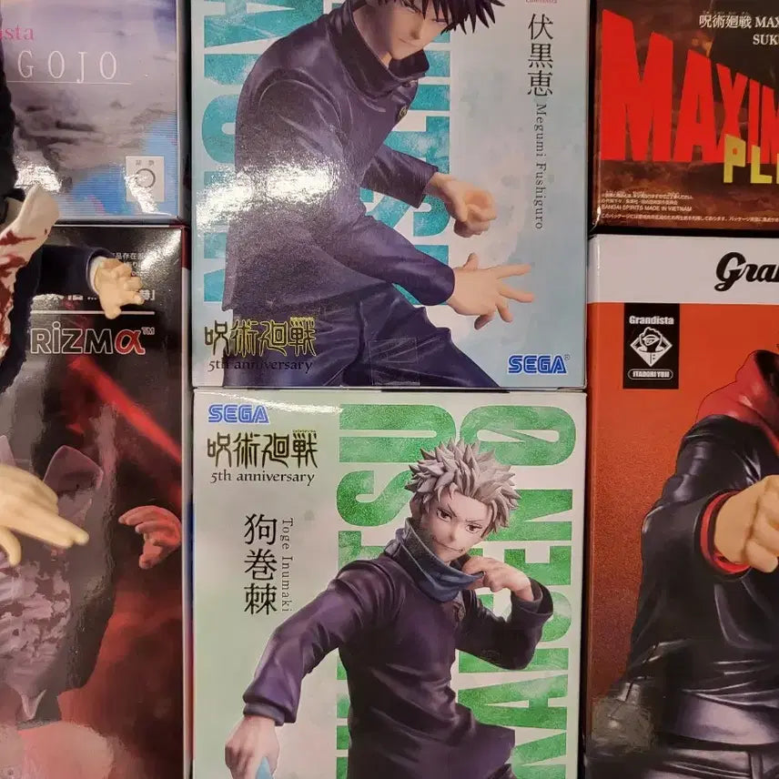 [BUNJANG] Jujutsu Kaisen Toge Inumaki & Megumi Fushiguro 5th Anniversary Figure Bundle Set / (일괄) 주술회전 이누마키 토게, 후시구로 메구미 5주년 피규어