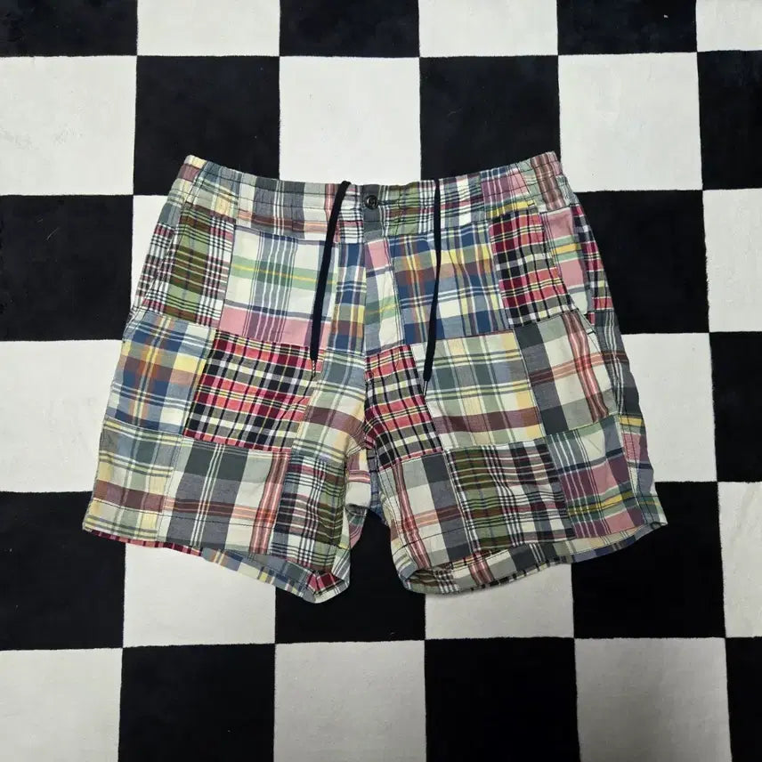 [BUNJANG] Polo Ralph Lauren Prepster Madras Patchwork Shorts Size M / [M] 폴로랄프로렌 프렙스터 반바지 마드라스 패치워크