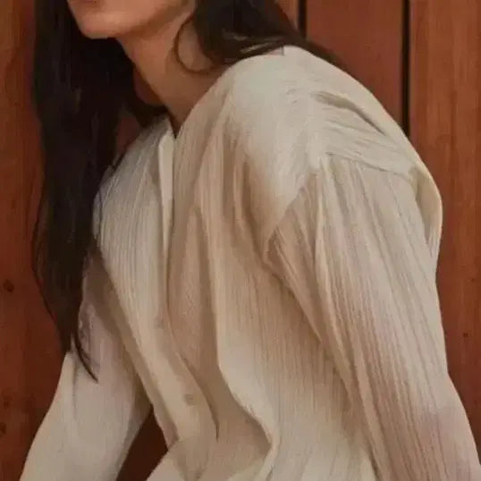 [BUNJANG] Urbanic30 Soufflet Pleats Blouse / 얼바닉30 플리츠 블라우스(soufflet blouse) 팔아요