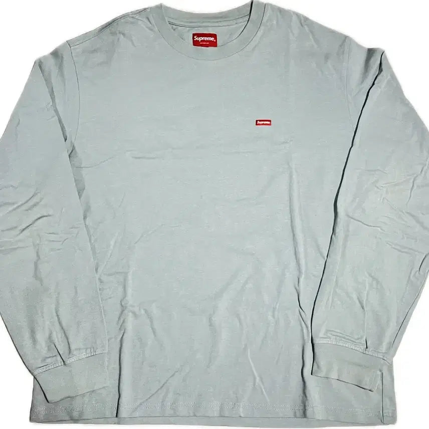 [BUNJANG] Supreme Small Box Logo Long Sleeve T-Shirt Mint M / 슈프림 스몰 박스 롱슬리브 티셔츠 민트 M