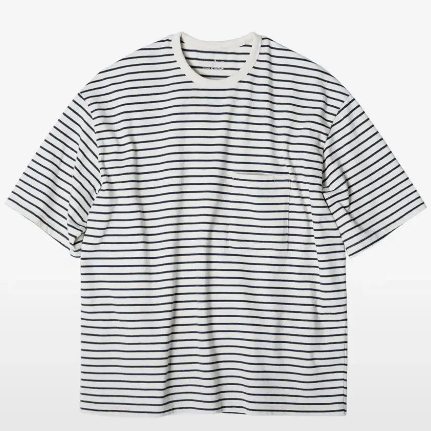 [BUNJANG] Roughside Stripe T-Shirt Navy Size 3 / 러프사이드 스트라이프 티셔츠 네이비 3사이즈