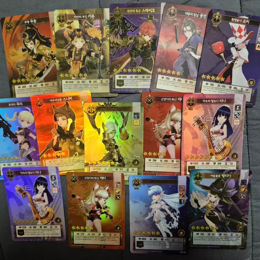 [BUNJANG] Seven Knights Card Collection (Approx. 151 cards) / 세븐나이츠 카드 SN01,02 약 151장