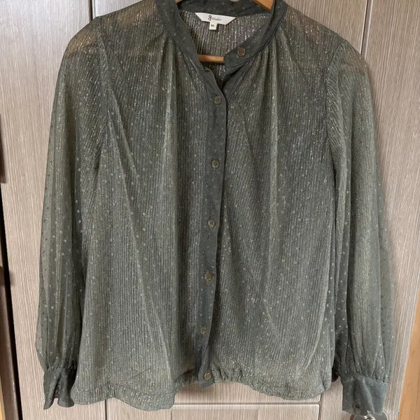 [BUNJANG] JS Studio Dot Gold Thread Women's Blouse Shirt / 55 지스튜디오 도트 금사 여성 블라우스 셔츠